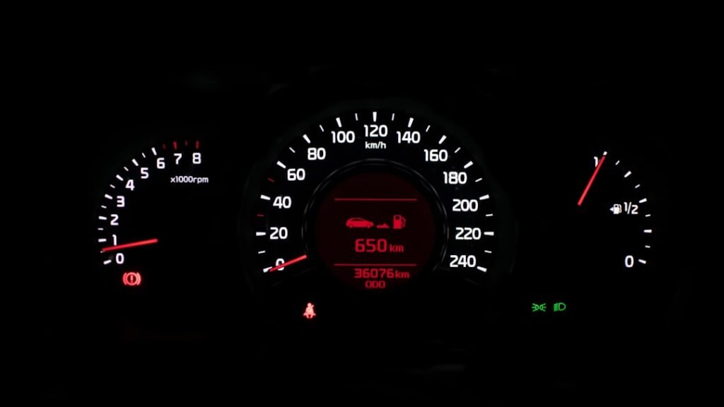A car instrument cluster in kilometres showing 36,076 km on the odometer: the kilometres are yours, the rate per kilometre is set each June by a legislative instrument
